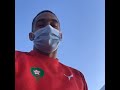 Hakim Ziyech is having a great time at the Moroccan national team first training