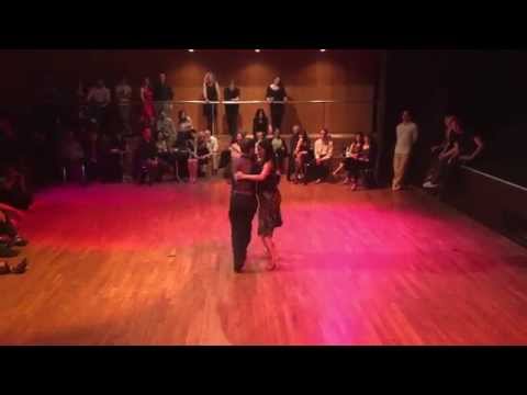  Joachim Dietiker  and  Michelle Marsidi  are  dancing  to  "  El Andariego  "  at  Strasbourg Tango Alive Festival  in  2015