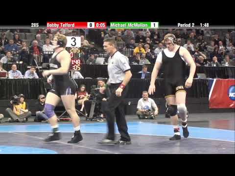 2014 NCAA Championships - 285 lbs Bobby Telford v/s McMullan