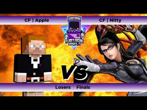 Flynn's Arcade 058 Losers Finals - CF | Apple (Steve) Vs CF | Nitty (Bayonetta) Ssbu Tournament