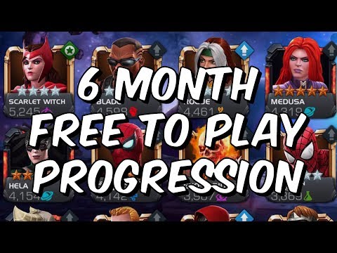 6 Month Free To Play Progression - Marvel Contest Of Champions