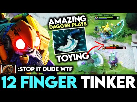 The Way This Tinker Plays With Blink Dagger Is Mesmerizing - 12 Finger Tinker Toying Enemy Dota 2