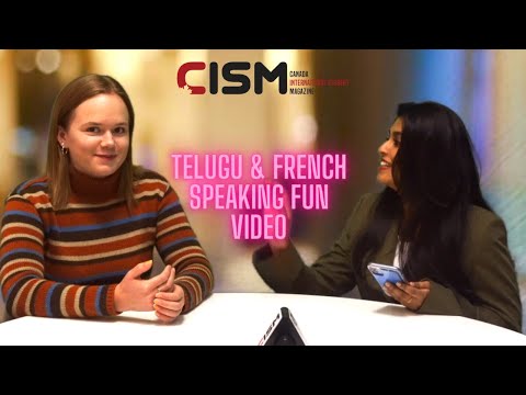 Telugu and French speaking fun video
