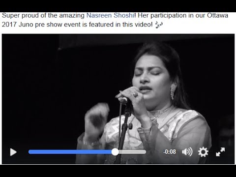 Nasreen Shoshi - celebrating Canada's 150 birthday @ JUNO Award