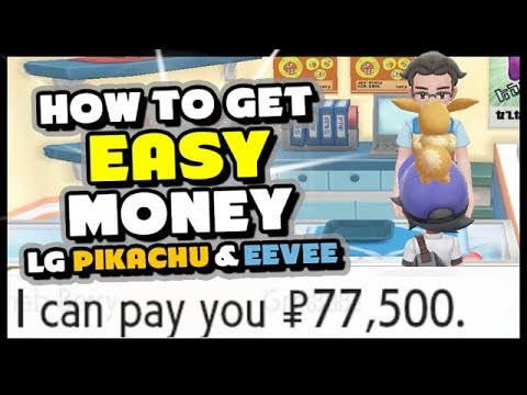 Four Ways To Get EASY MONEY in Pokemon Lets Go Pikachu and Eevee!