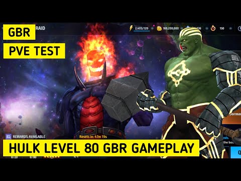 HULK GBR Gameplay | Dormammu GBR | HULK Level 80 | Marvel Future Fight - MFF HINDI INDIA