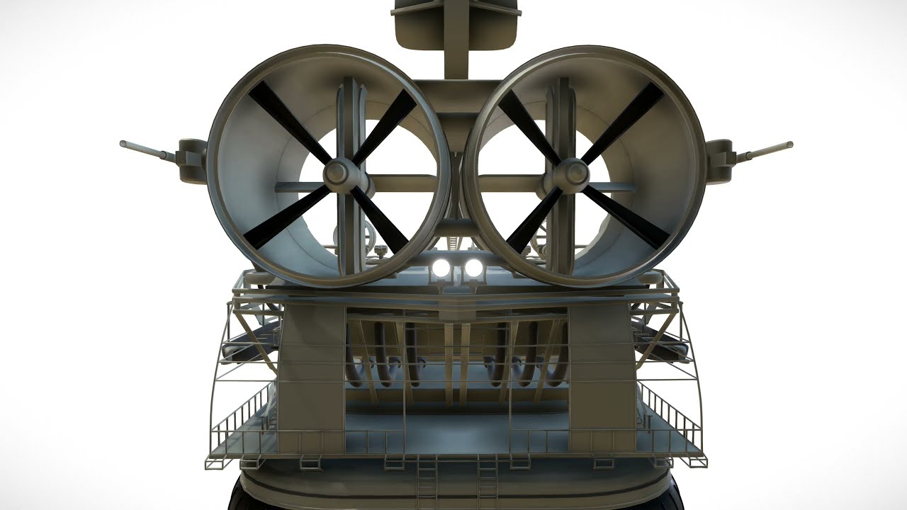 Big Hovercraft - design (High-Poly) - Perspective 1