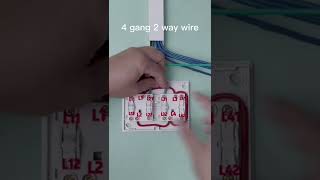4 gang 2 way wire #electrician #wire