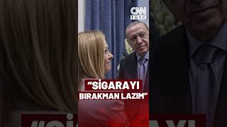 Erdoğan, Meloni'ye Sigarayı Bıraktırmaya Çalıştı!