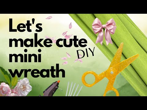 How to make mini wreath! 💚