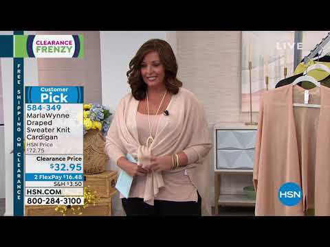 MarlaWynne Draped Sweater Knit Cardigan