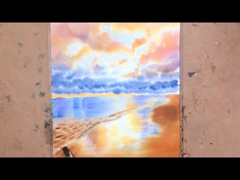 Tutorial cómo pintar un paisaje en acuarela
