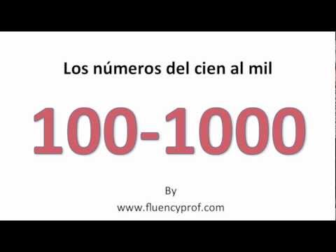 Spanish Numbers from 100 -1000