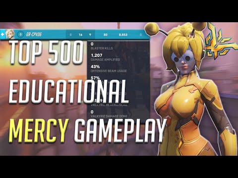 Educational Top 500 Mercy Gameplay 💘 | Overwatch 2