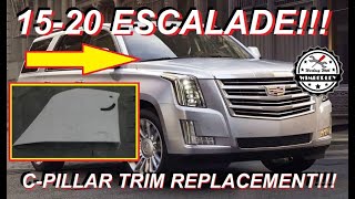 How to Remove C-Pillar Trim 2015-2020 Escalade Tahoe Suburban Silverado Yukon Sierra XL ESV GM Fix