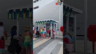 The Long Walk To The Cruise Terminal In Nassau Bahamas