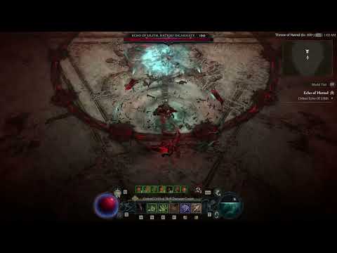 Diablo IV | Uber Lilith - Necro Bone Spear Lidless Wall - Skip all mechanics - No Elixir