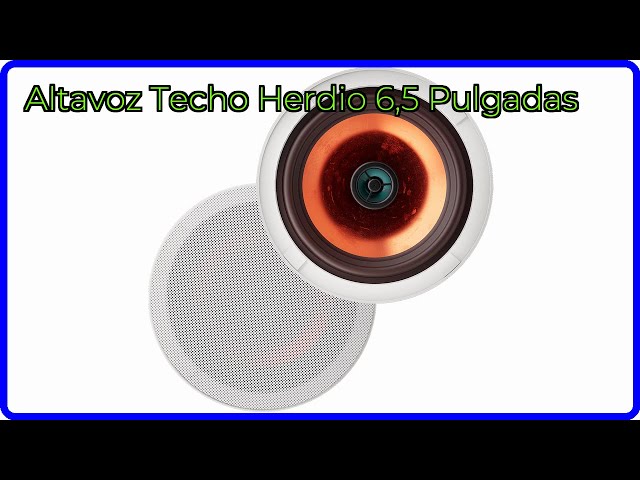 Vídeo relacionado con Herdio Altavoz de Techo 6,5 Pulgadas con Sistema de Altavoces caseros Compatible con Bluetooth