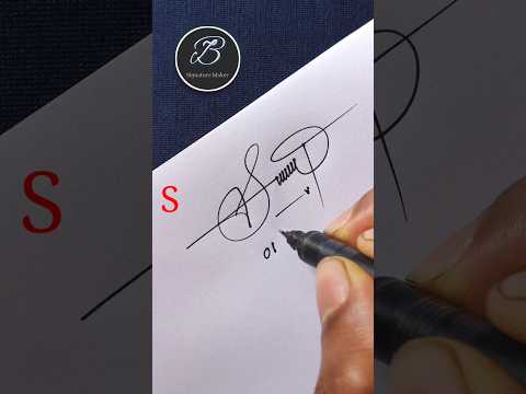 Stylish s letter signature #signaturestyle #handwriting