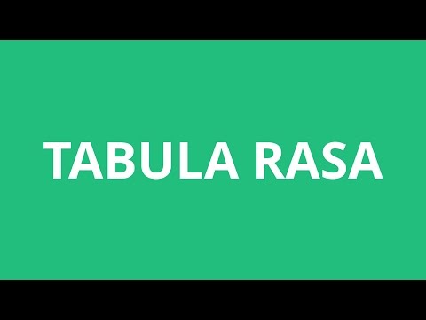 How To Pronounce Tabula Rasa - Pronunciation Academy