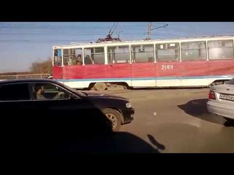 ДТП с трамваем в Новосибирске