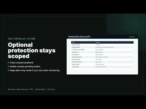 Video RealCost Risk Governor MT5