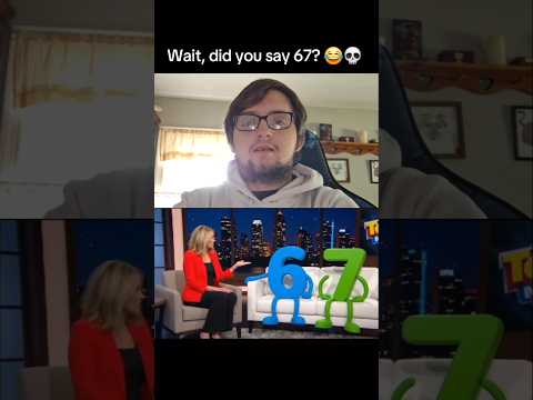 Wait, did you say 67? 😂💀 #shorts #funny #sixseven #67 #fyp #viral #comedy #ai #tvshow #interview #fr