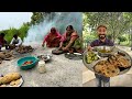 गाय के गोबर पर बना गाँव का देसी ख़ाना Vill