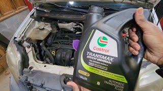 2012 Ford Transit Connect 4F27E Transmission Fluid and Filter Change Castrol Transxmax