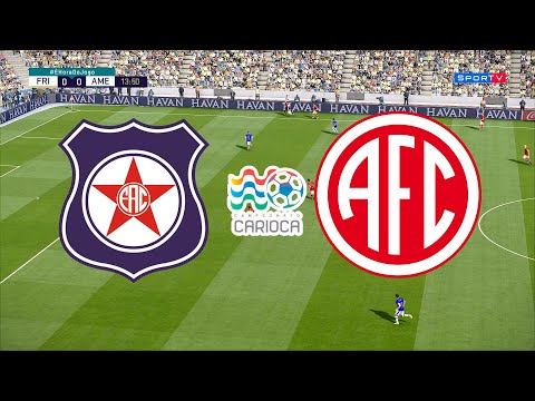 FRIBURGUENSE X AMÉRICA-RJ - SELETIVA - CAMPEONATO CARIOCA 2020 – 08/01/2020 - PES 2020