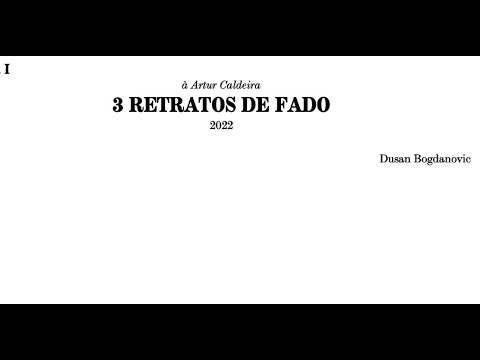 3 Retratos de Fado   I