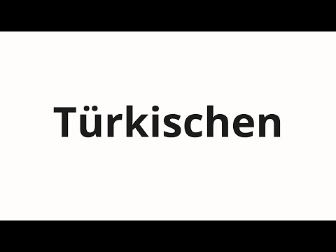 How to pronounce Türkischen