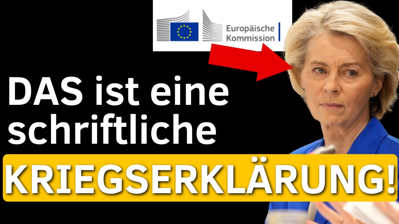 Jetzt geht Von der Leyen WIRKLICH zu weit!