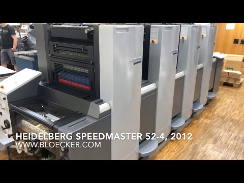 Heidelberg Speedmaster SM 52 4, year 2012 - straight / like new