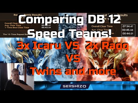 DB12 - Is x3 Icaru worth it?? Comparing 20 Fast and Consistent Mid/End Game Teams -  Summoners War