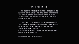 Star Pilot III (1980) by Willus — TRS-80 — Gameplay