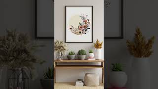 Wall Art #boho #bohemian #midcentury #wallart #homedecor #printables #digitaldownload #flowers #art
