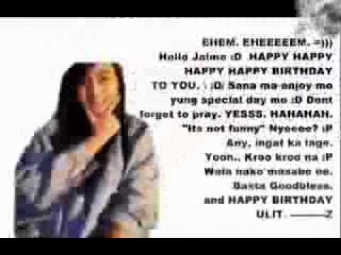 HAPPY BIRTHDAY JAIME!