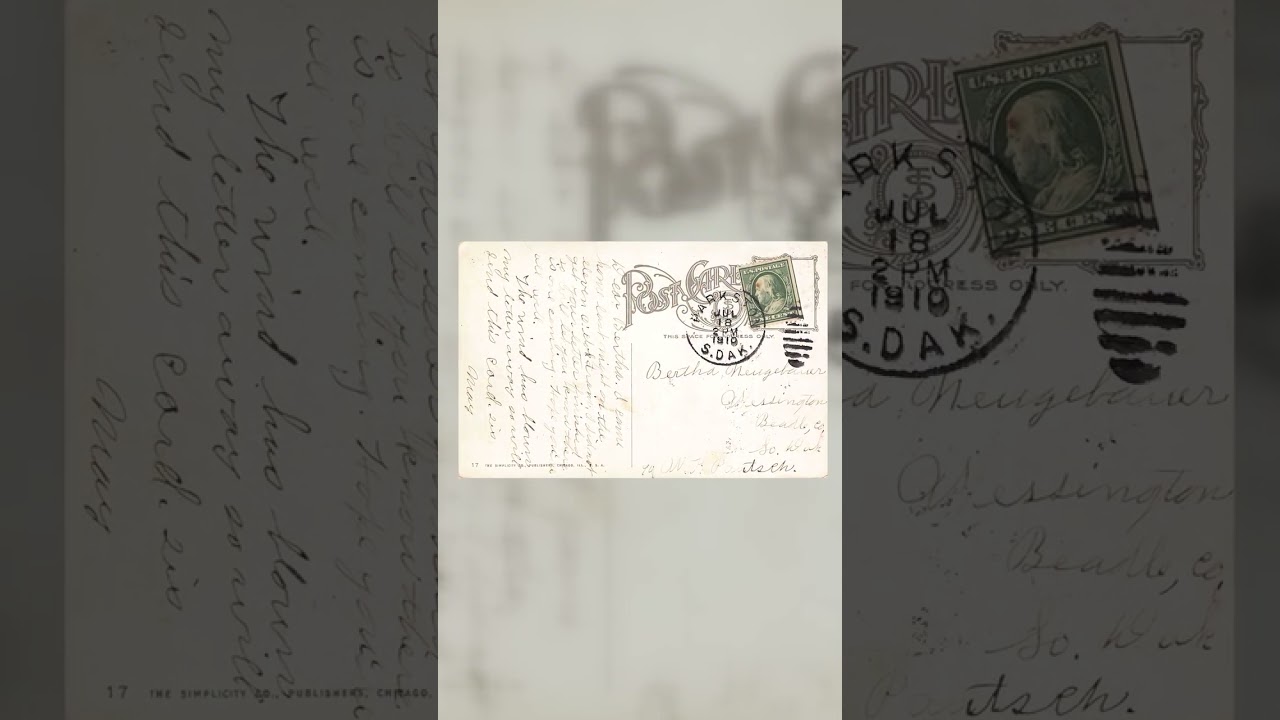 Simplicity Co. Divided Back Postcard, German Lutheran Hospital, Sioux City, 1910 Video