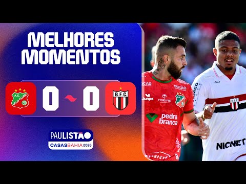 VELO CLUBE 0 X 0 BOTAFOGO | MELHORES MOMENTOS | 1ª RODADA | PAULISTÃO CASAS BAHIA 2026