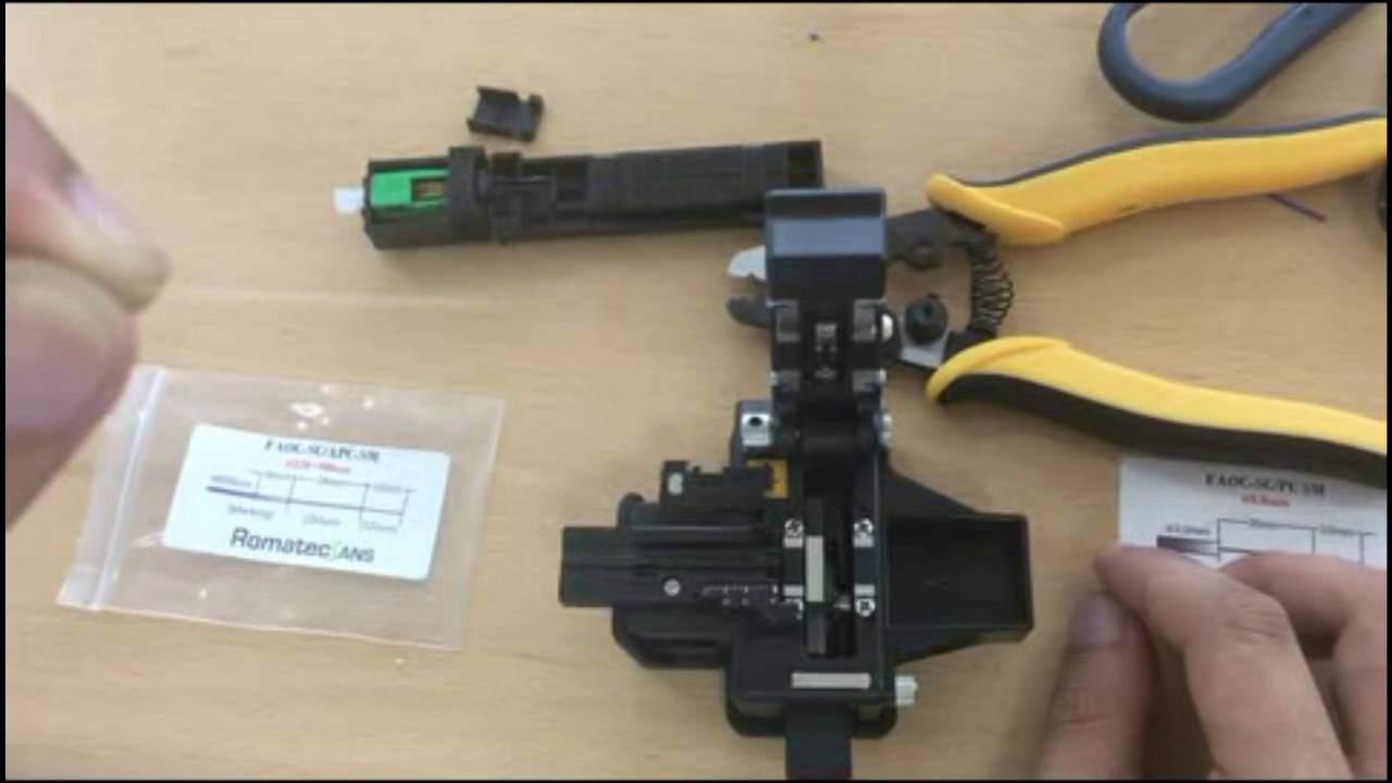 Field Installable Connector SC APC Installation - Romatecsans