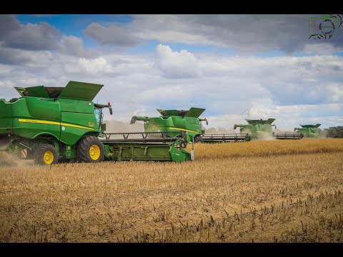 BIG HARVEST in Germany/ 4x John Deere S680i/ Rapsernte/ 100% John Deere