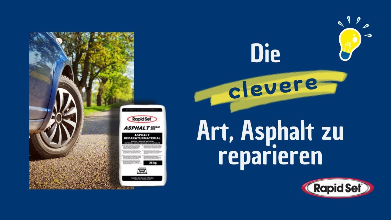 Video: Asphalt Repair Mix Verarbeitung einer tiefen Schadstelle