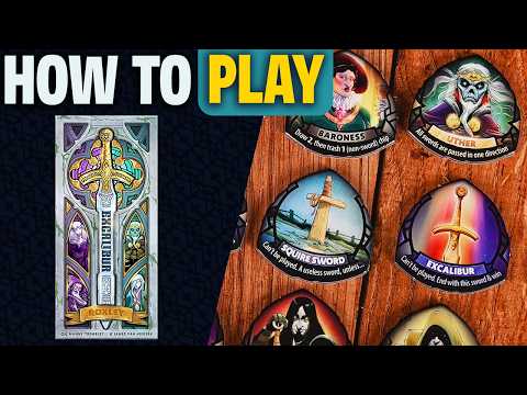 Excalibur | How to Play | Learn to Play in 6 Minutes! | A Party Board Game of Wits and Trickery!
