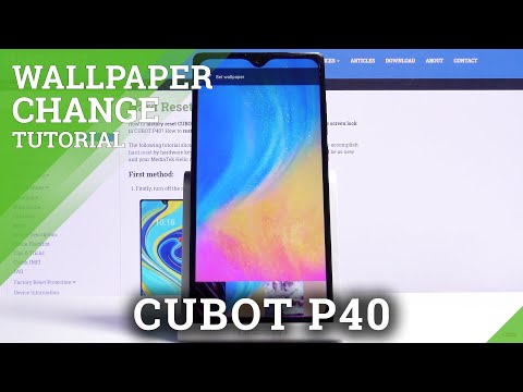 How to Change Wallpaper in CUBOT P40 – Change Display Photo
