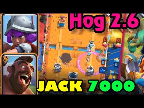 🔥Hog Cycle 2.6  👈 JACK 7000 gameplays Ladder Pushing - Clash Royale