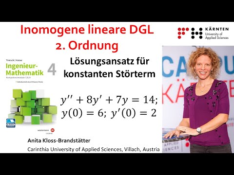 Inhomogene lineare Differentialgleichung 2. Ordnung – Lösungsansatz für konstanten Störterm