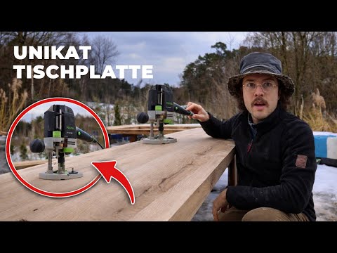 Build your own dining table from solid oak without a planer