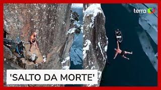 Download lagu Norueguês quebra recorde mundial ao pular de 40 metros de altura mp3 Download lagu Norueguês quebra recorde mundial ao pular de 40 metros de altura mp3