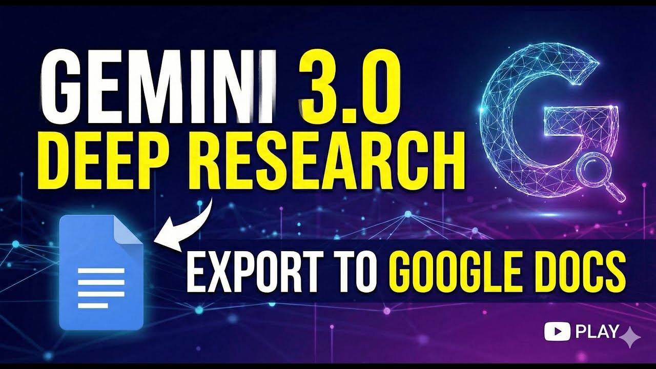 Gemini 3 Deep Research: Create 20 Page Professional Reports in Minutes!